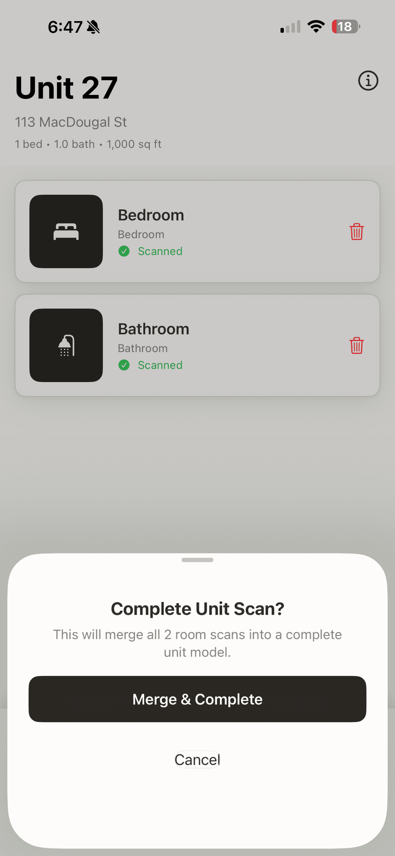 Livvng Capture scan setup